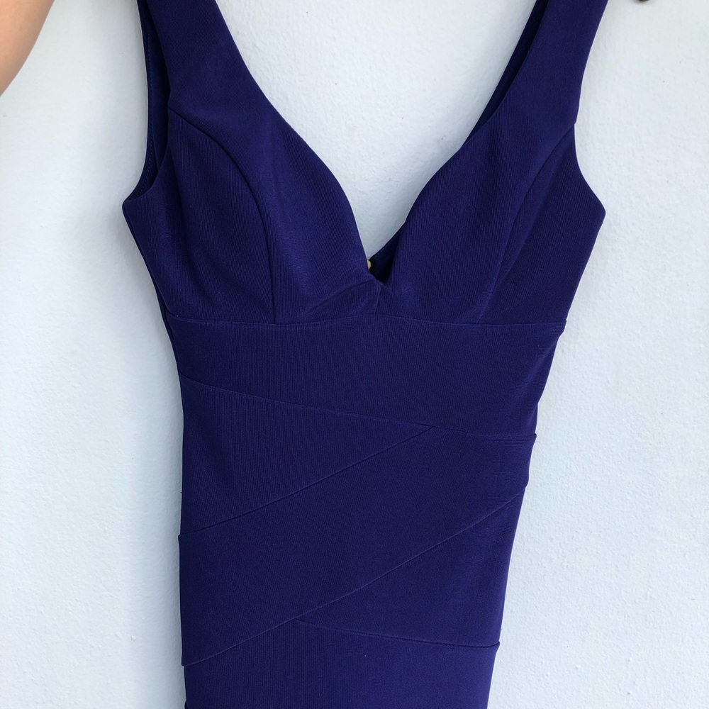Blue mini dress